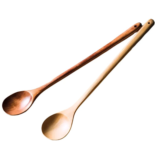 2 Long Wooden Spoons