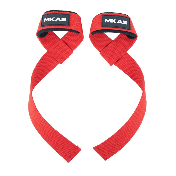 red Non-Slip Lifting Straps