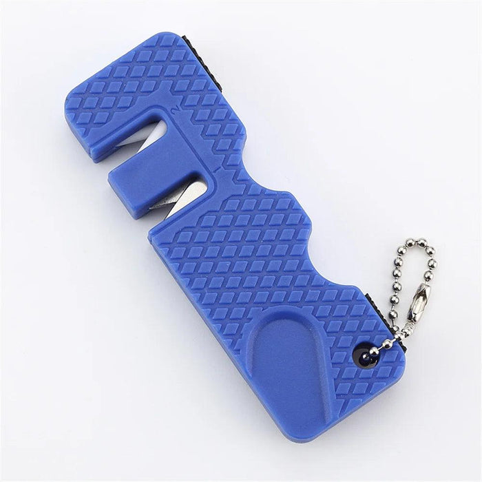 blue Pocket Knife Sharpener