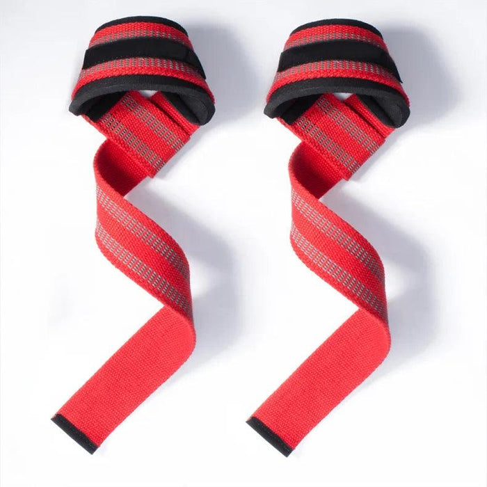 red strips Non-Slip Lifting Straps