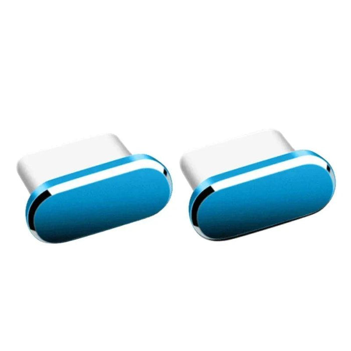 blue iPhone Dust Plugs