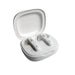 White JBL wireless earbuds inside an open charging case.