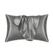 dark gray silk pillowcase