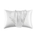 white silk pillowcase