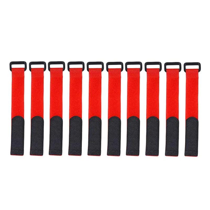 Red Fishing Rod Straps displayed on white background.