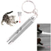 Laser pointer keychain with flashlight for cat play.