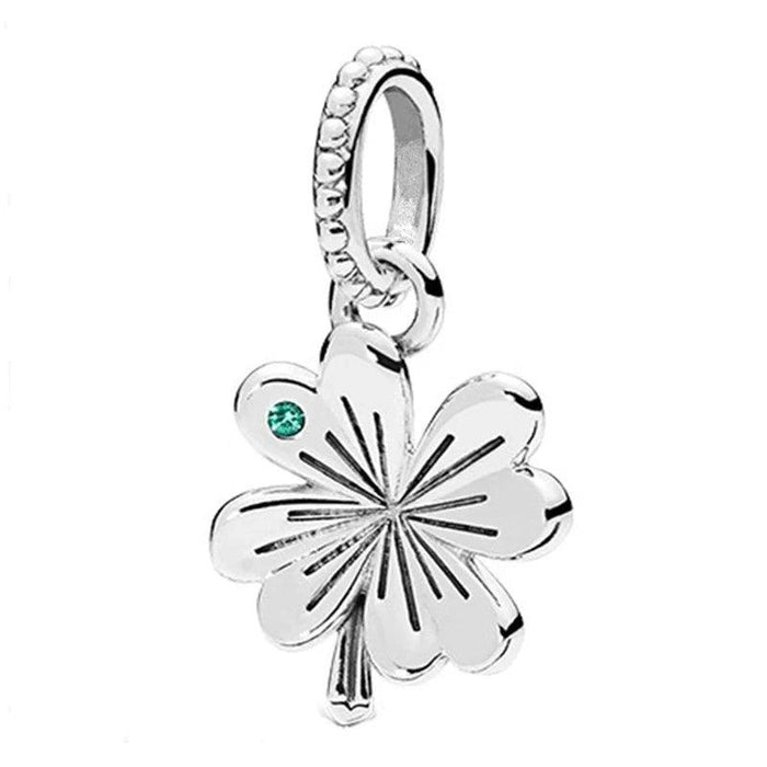 Clover silver charm