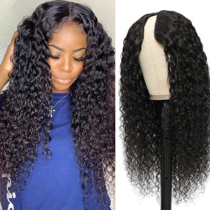 Brazilian Hair Wigs, Remy Hair, 180% Density, Curly, Wavy, or Straight, Dye-Friendly, 14-22 Inches, Secure U-Part & V-Part Fit