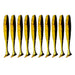 10 Pieces of black and yellow Fishing Lure.