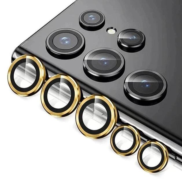 Gold camera lens protector for Samsung Galaxy