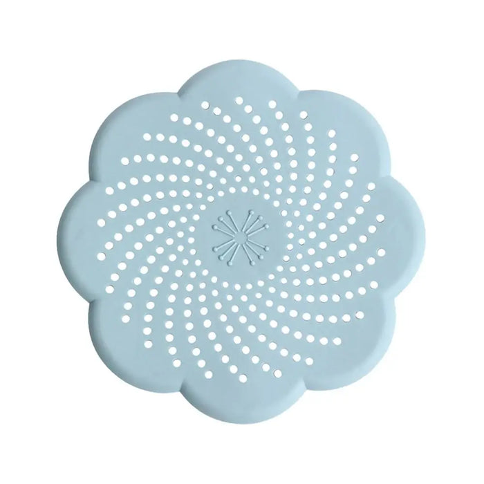 blue Flower Silicone Drain Cover