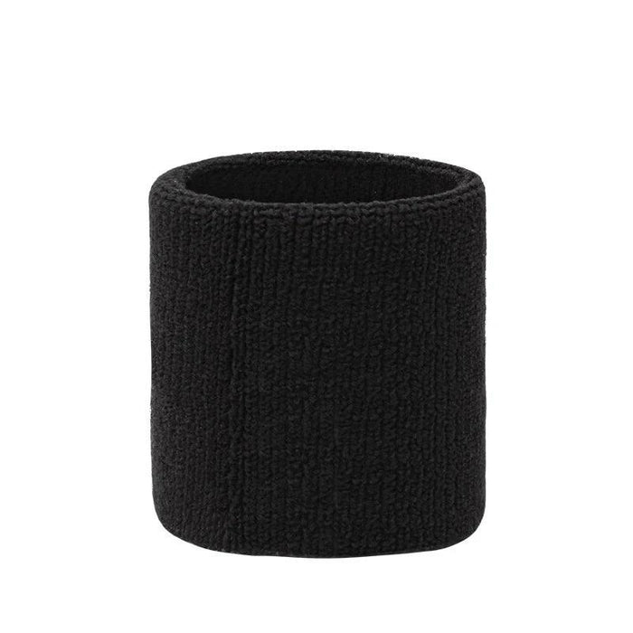 black Fitness Sweatband Wrist Guard