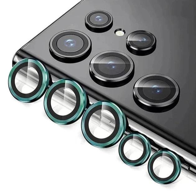 Green camera lens protector for Samsung Galaxy