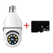 White security camera and 32GB black memory card. Display on white background.