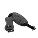 Black padded camera hand strap with an adjustable strap and quick-release plate.