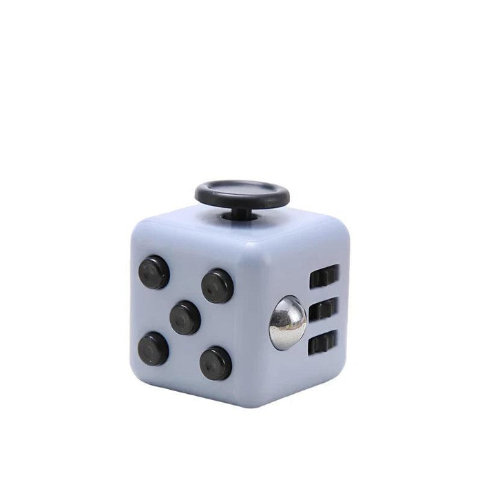 black and gray Fidget Dice