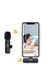 Wireless microphone connected to a smartphone recording a makeup tutorial.