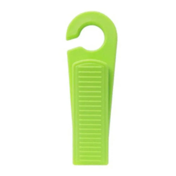 green Self-Adhesive Door Stopper with hook