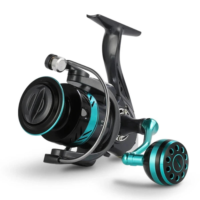 Blue and Black Spinning Reel.