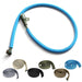 Hydration tube cover in blue, designed to protect and insulate the drinking tube, shown with various color options including beige, gray, black, green, and brown.