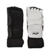 White and black MMA foot protectors