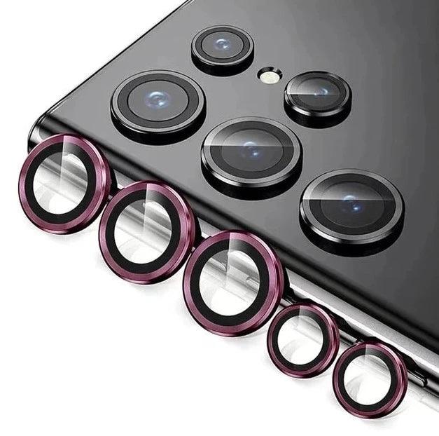 Red camera lens protector for Samsung Galaxy