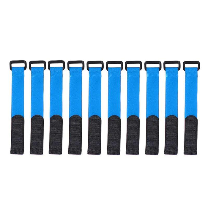 Blue Fishing Rod Straps displayed on white background.