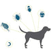 Illustration showing types of pests targeted by flea and tick collars.