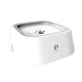 White pet bowl with white interior, featuring the els pet logo.