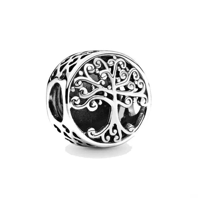 Tree silver charm