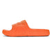 Side view of  orange Slide Flip Flops.