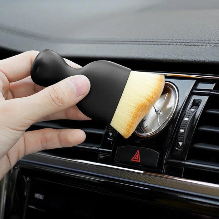 Car AC Cleaning Brush, Compact and Soft Bristles for Air Vents & Interior, Wet & Dry Use, Washable & Reusable