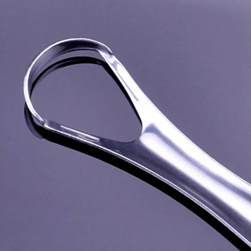 A close-up of the looped-end tool, highlighting its metal loop design. Display on purple background.