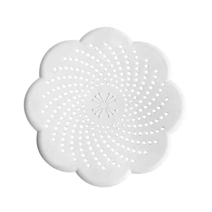 white Flower Silicone Drain Cover