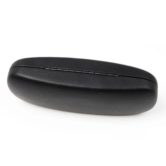 Hard Shell Eyeglass Case, Durable Metal & PU Leather, Soft Interior Lining, Secure Spring Closure, Universal Fit for Eyeglasses & Sunglasses