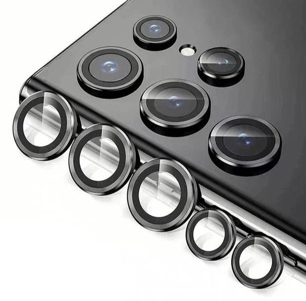 Black camera lens protector for Samsung Galaxy