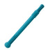 A single blue silicone teething stick with textured ends and a rounded grip.