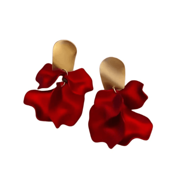 Petal Flower Earrings – Nature-Inspired Acrylic Design with Vibrant Colors, Lightweight and Perfect for Any Occasion